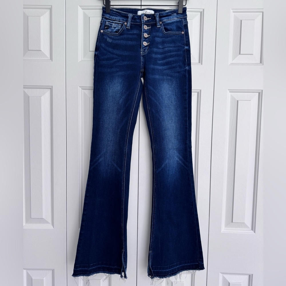 KanCan button fly flare denim
